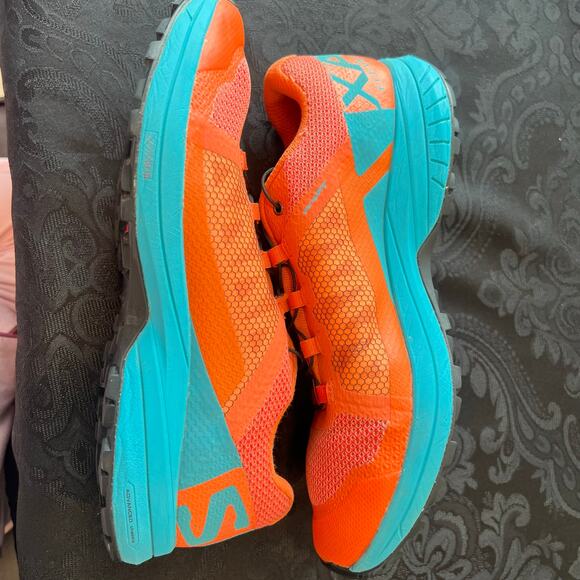 Salomon hiking shoes orange and teal size 8.5 men - Picture 12 of 12